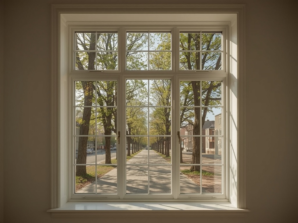 Interieur Doesburgs pand met uitzicht door kunststof kozijnen op de IJssel