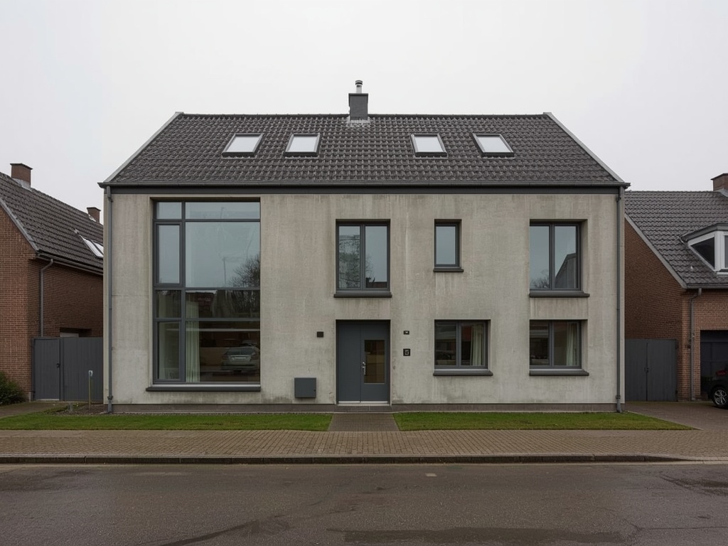 Appartementencomplex in Elst met antraciet grijze kunststof kozijnen en balkon