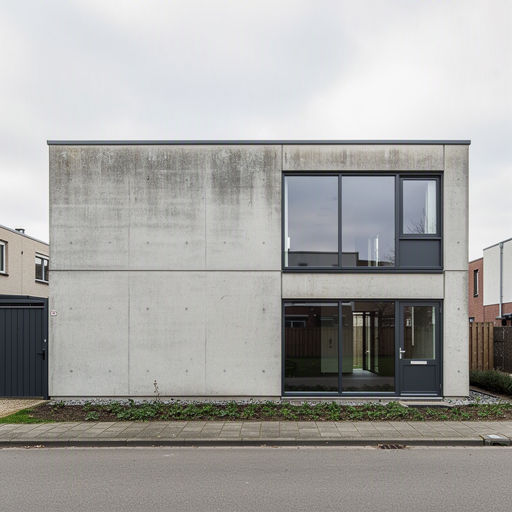 Appartementencomplex in Zevenaar met antraciet grijze kunststof kozijnen