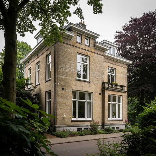 Villa Doesburg met nieuw geplaatste witte kunststof kozijnen