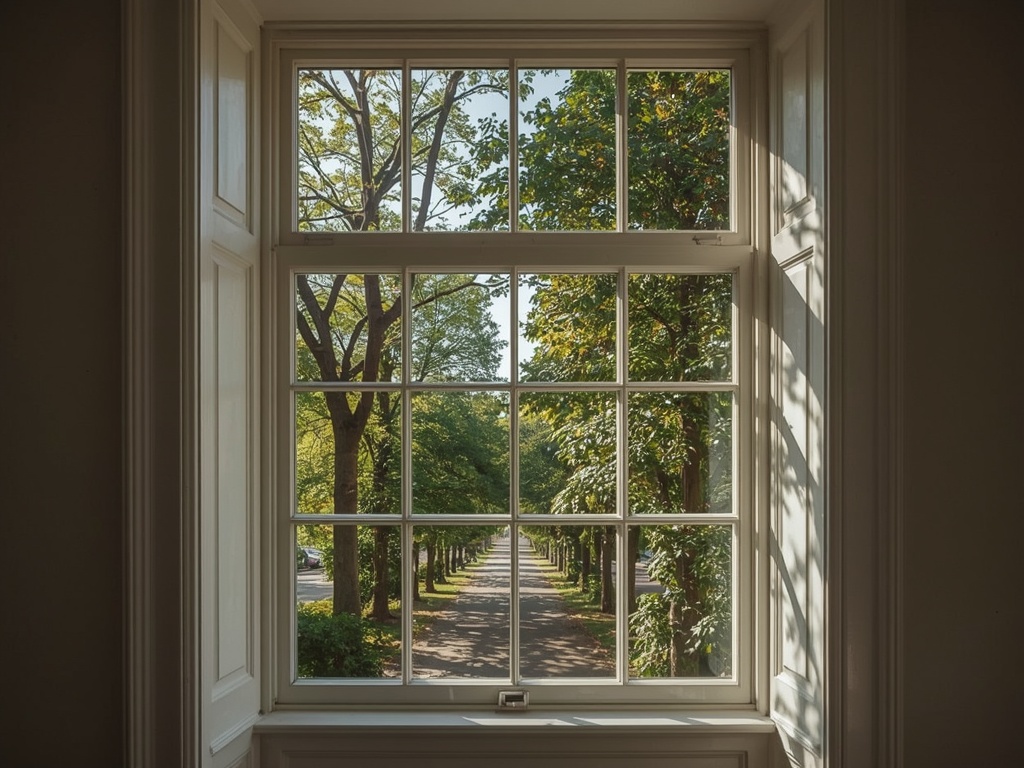 Interieur huiskamer Duiven met uitzicht naar achtertuin via houtlook kunststof kozijnen