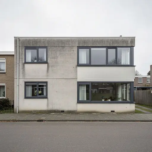 Halfvrijstaande Velpse jaren-zestigwoning met strak wit onderhoudsvrij kunststof kozijnprofiel