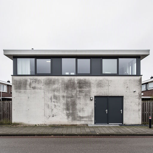Rijtjeshuis Westervoort met antraciet grijze kunststof kozijnen en voordeur