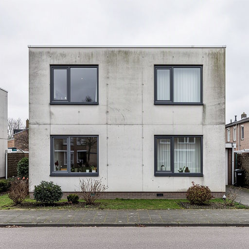 Rijtjeswoning in Zevenaar Zonnemaat voorzien van strakke witte kunststof kozijnen en voordeur