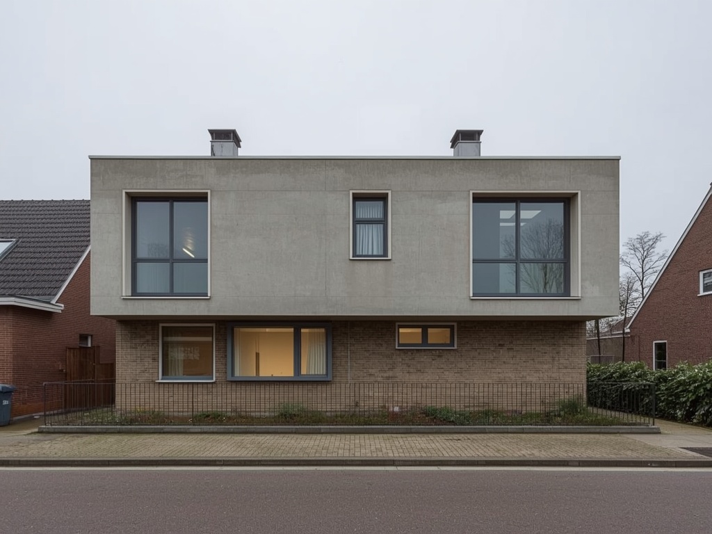 Rijtjeswoning Doesburg met antraciet grijze kunststof kozijnen