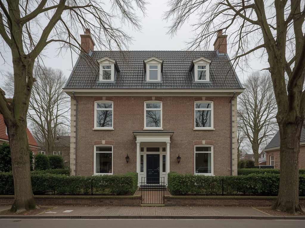 Moderne rijwoning in Duiven centrum met pas geplaatste antraciete kunststof kozijnen