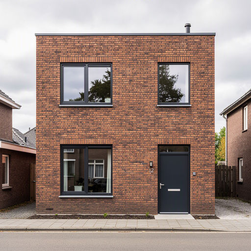 Kunststof kozijnen aan de voorgevel van een woning in Arnhem