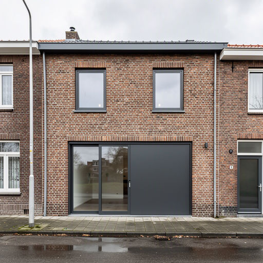 Witte kunststof hefschuifpui met HR++ glas in een moderne woning in Arnhem